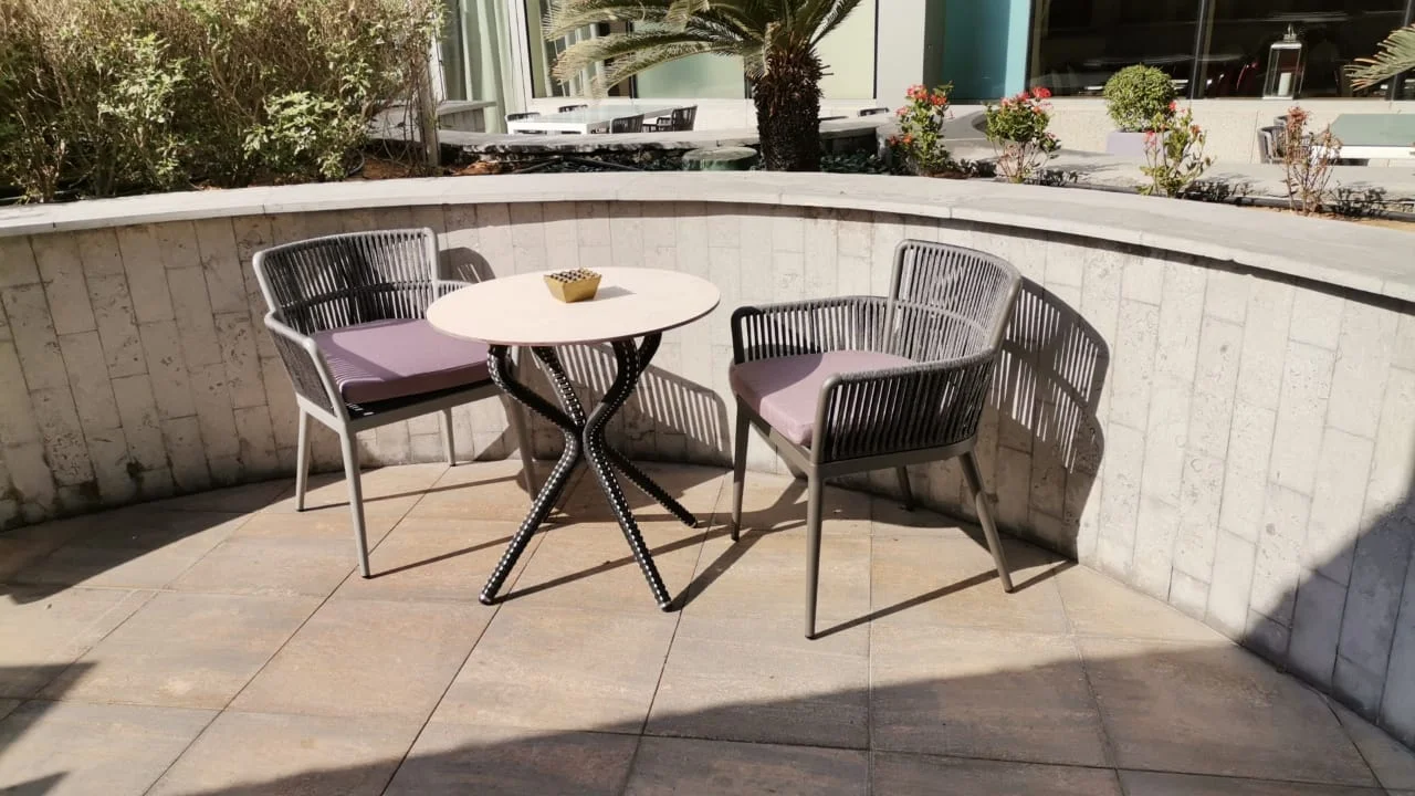 Outdoor cafe set - tables and chairs